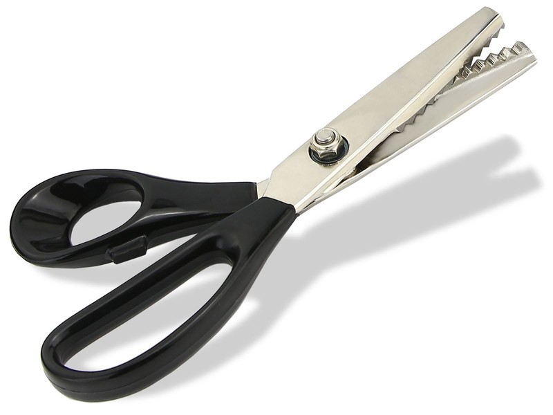 Profi Zackenschere Schneiderschere Stoffschere Zickzack-Schere Scharf Rostfrei