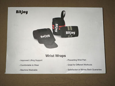 Bitjoy Wrist Wraps Improved Lifting Support Preventing Wrist Pain Workouts