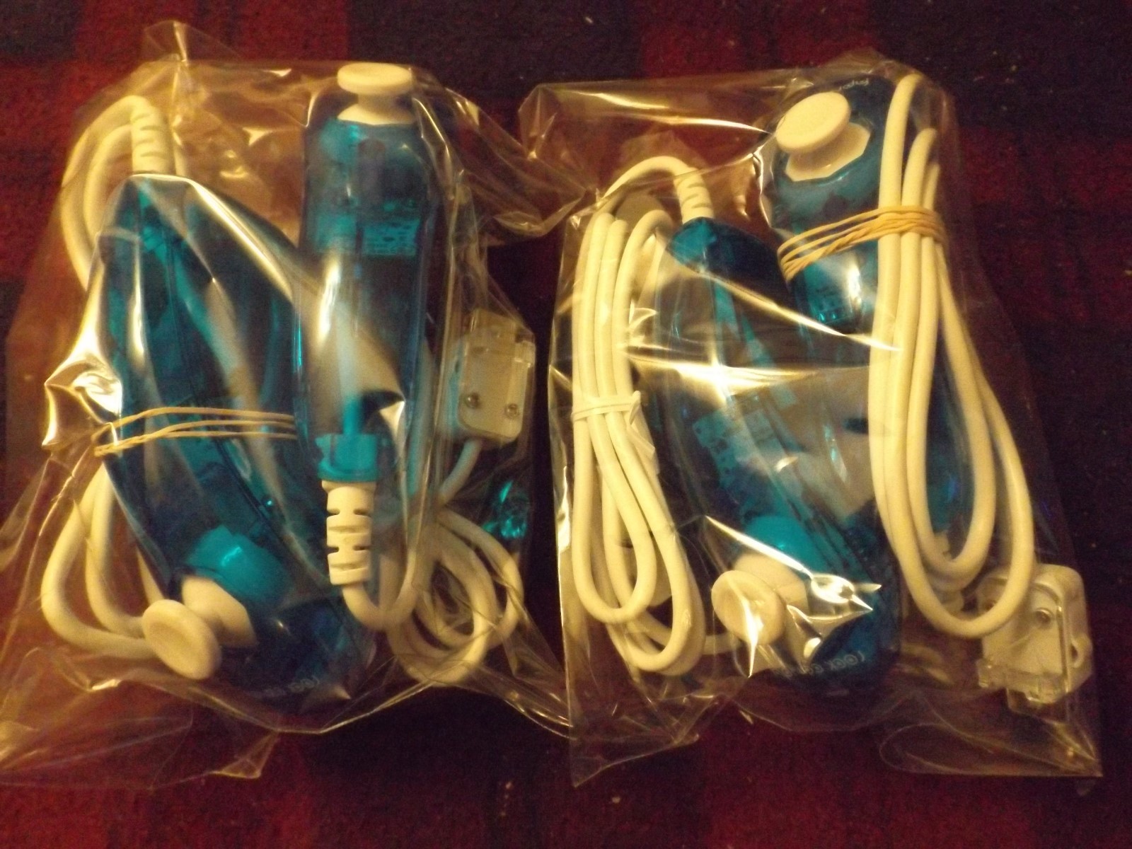 OPEN PACK Rock Candy Nunchuk Controller for Wii / Wii U - Blue LOT OF 2