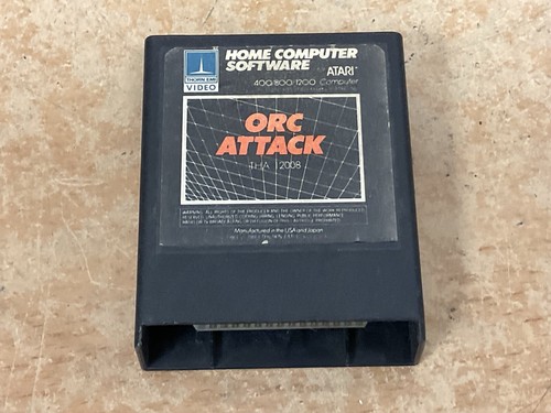 Orc Attack Atari 400 800 Game Cartridge PAL Rare Retro Platformer