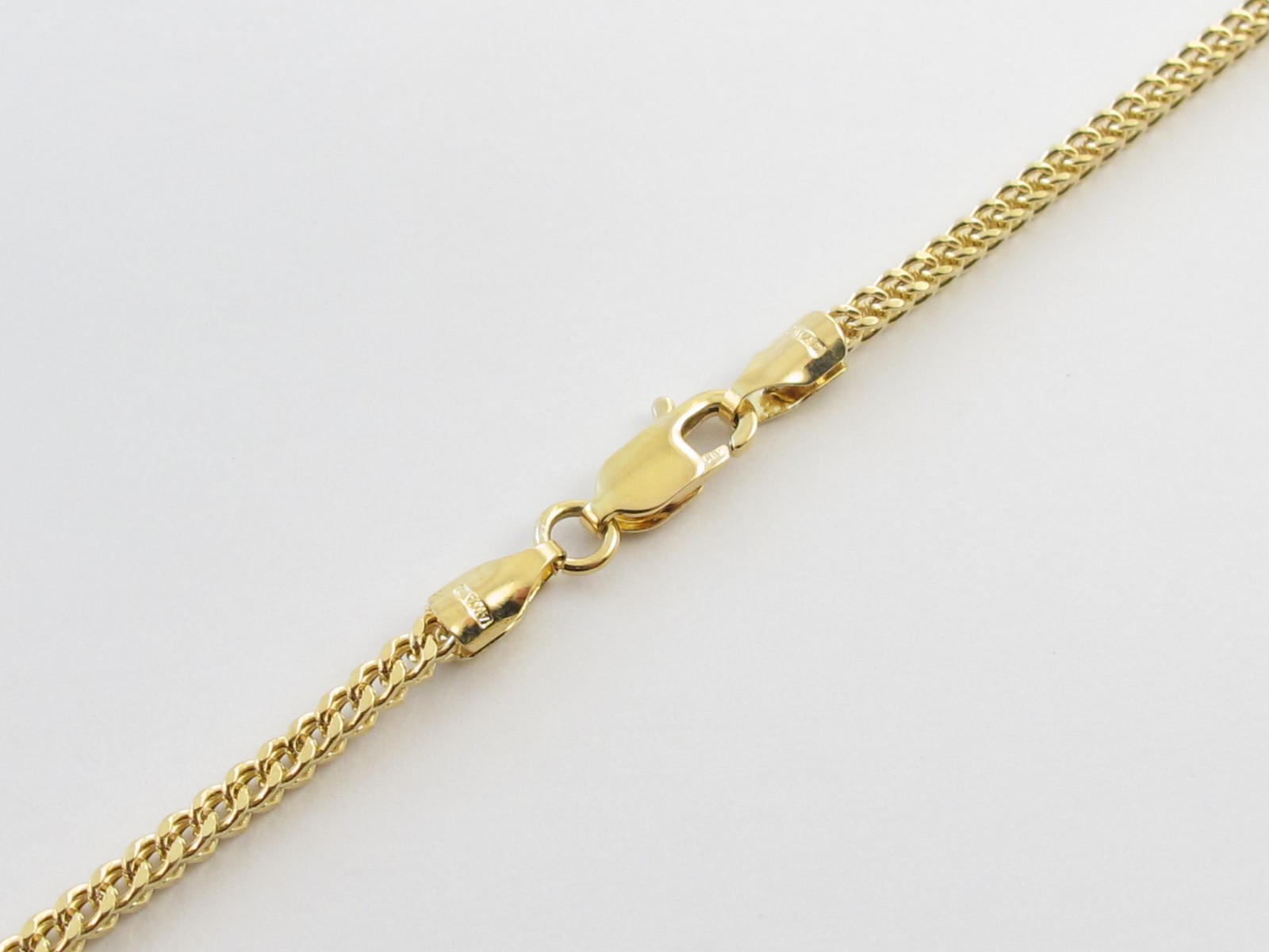 Pre-owned Preciousgold4you 14k Yellow Gold Franco Chain Necklace 20" 22" 24" 26"