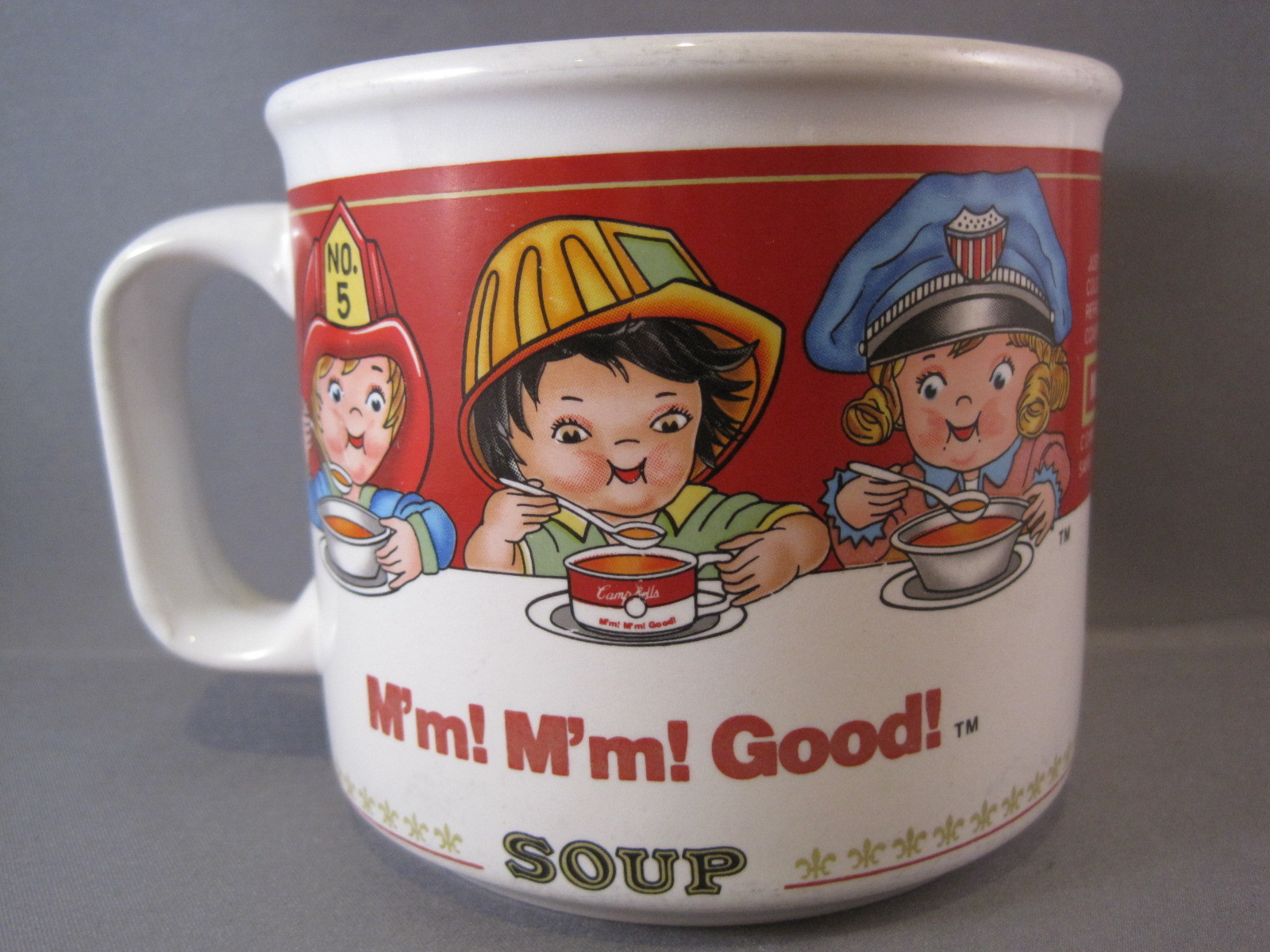 CAMPBELL'S M'm! M'm! GOOD! ~ FIREMAN ~ CONSTRUCTION ~ POLICE ~ DR ~ NURSE ~ MUG
