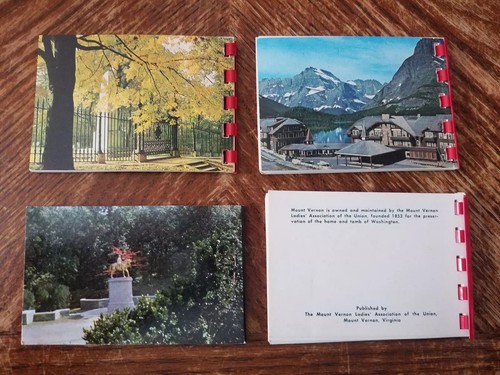 Lot Of 4 Tourist Booklets Small Monticello Glacier Montana Washington DC Cathedr