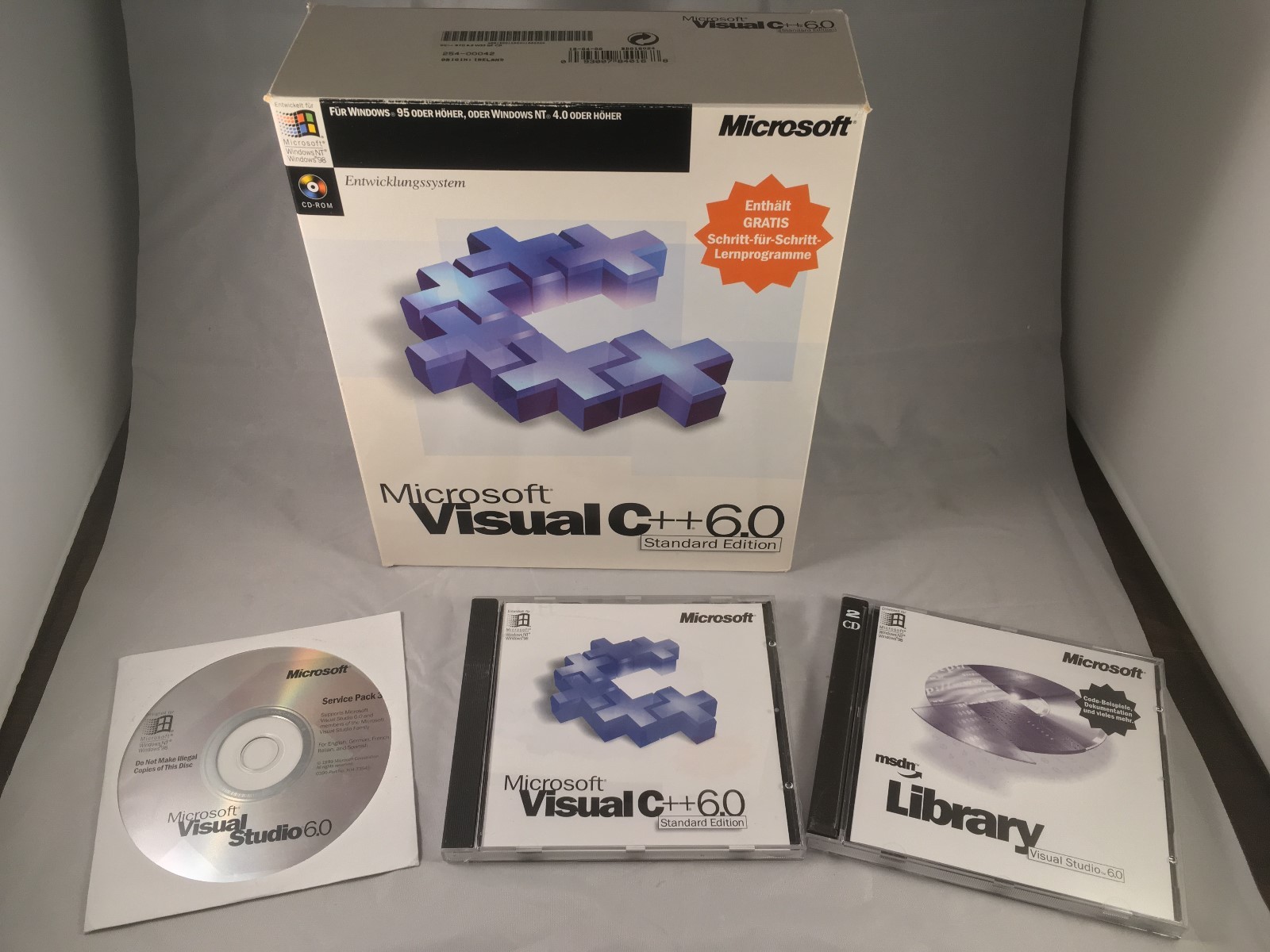 MS VISUAL STUDIO C++ 6.0 - Standard Edition - Deutsch - SP3 - TOP Profi Software