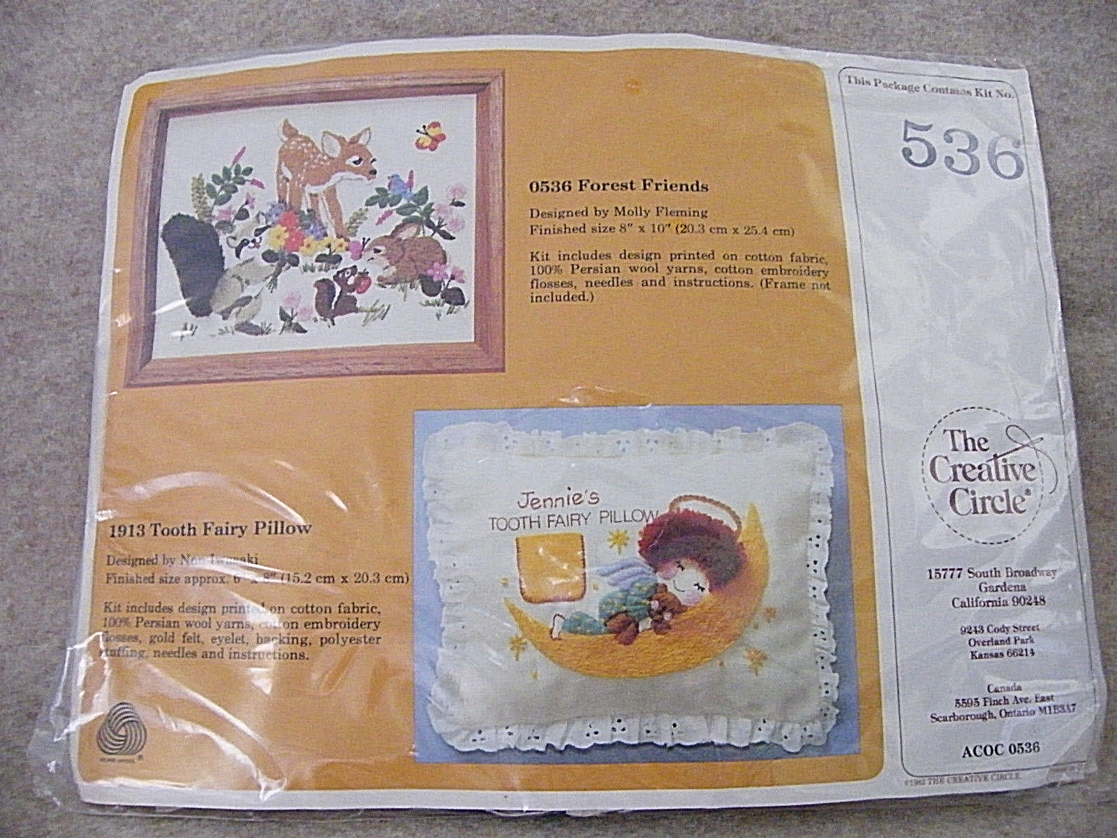 New 1982 The Creative Circle Forest Friends  8X10