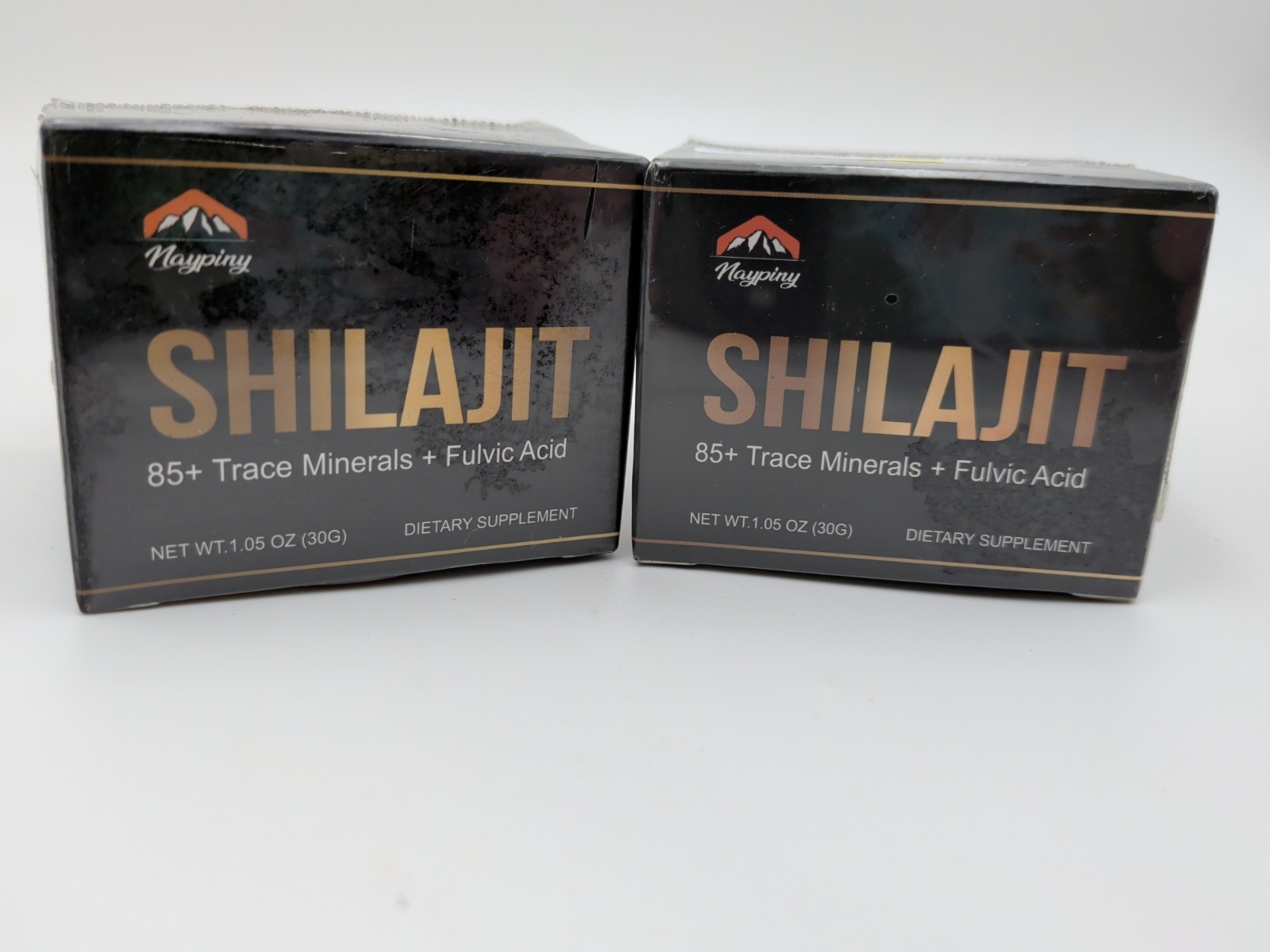 2 Pack NAYPINY Pure Shilajit Resin 85+ Trace Minerals Fulvic Acid 1.05 oz 30g
