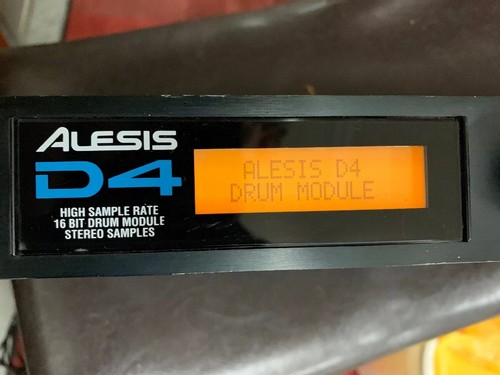 ALESIS D4 Rackmount Electronic Drum Sound Module Vintage 12 Inputs 2 Stereo Outs
