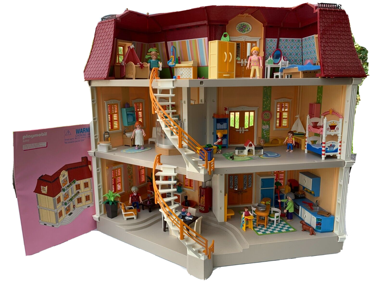Playmobil 5302 Large Grand Mansion Dollhouse plus 5306 5309 Playmobil 5302 Large Grand Mansion Dollhouse plus 5306 5309