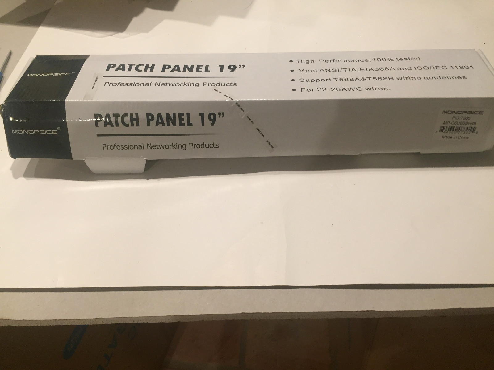 Monoprice 7305 Cat6 Patch Panel 110 Type 48 Port (568A/B Compatible)