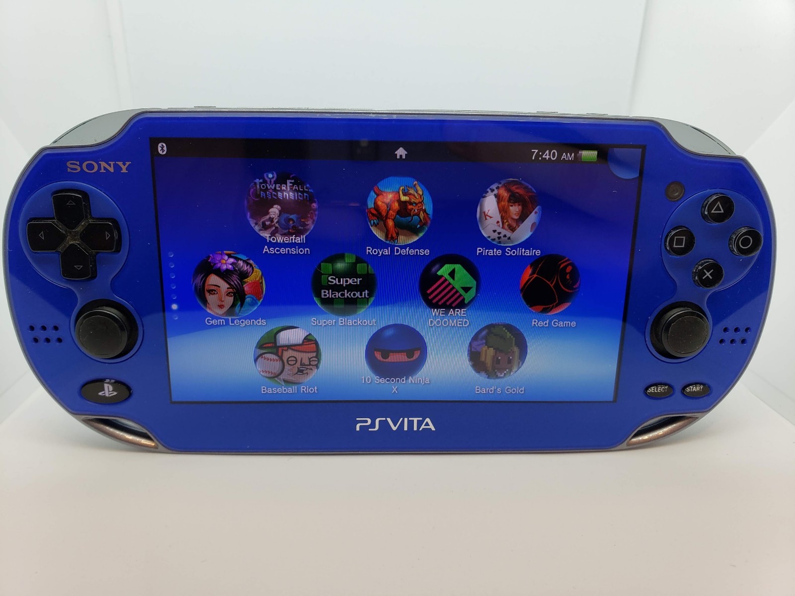 No Sound Blue PS Vita PlayStation Vita System OLED 3.65 Henkaku Enso 128GB