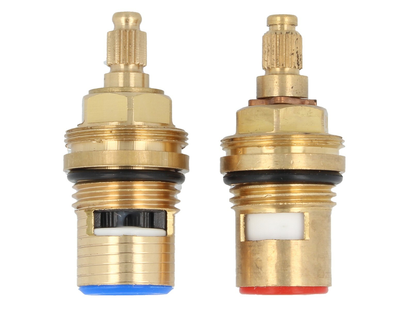 1/2 Keramik-Oberteile Ventiloberteil 90° für Zweigriffarmaturen + Ventile