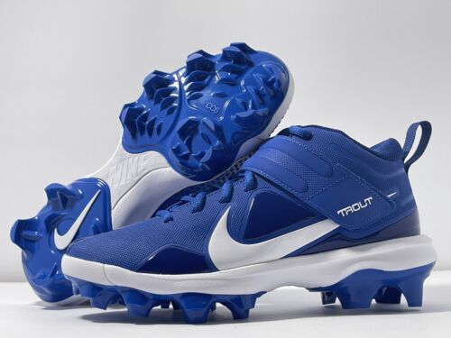 Nike Force Trout 7 MCS Blue White Baseball Cleats CT0828-400 Nike Force Trout 7 MCS Blue White Baseball Cleats CT0828-400