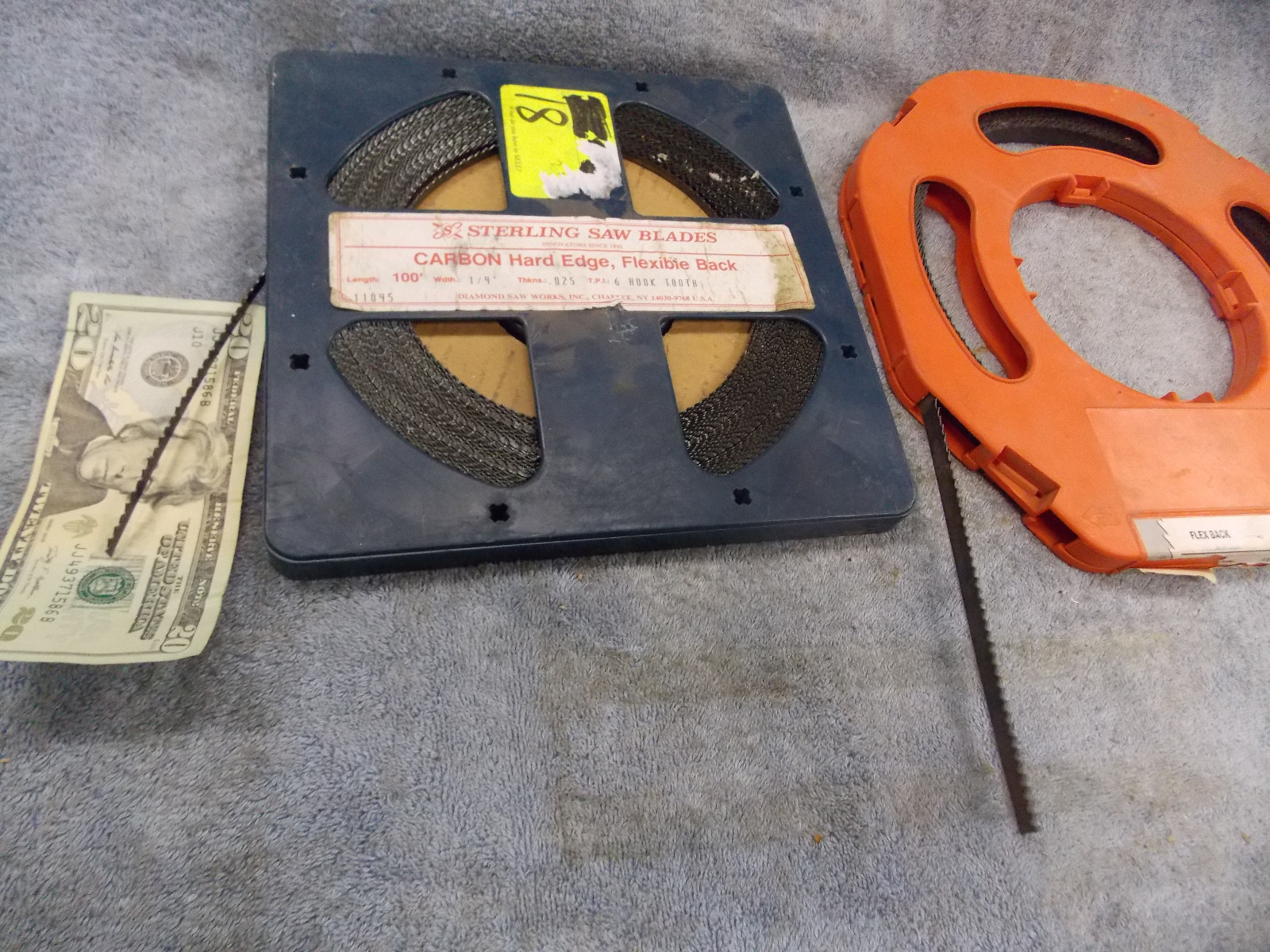 Sterling Saw Blades Carbon Hard Edge Flex Back Bandsaw 1/4" X .025" 6 Tpi 100'