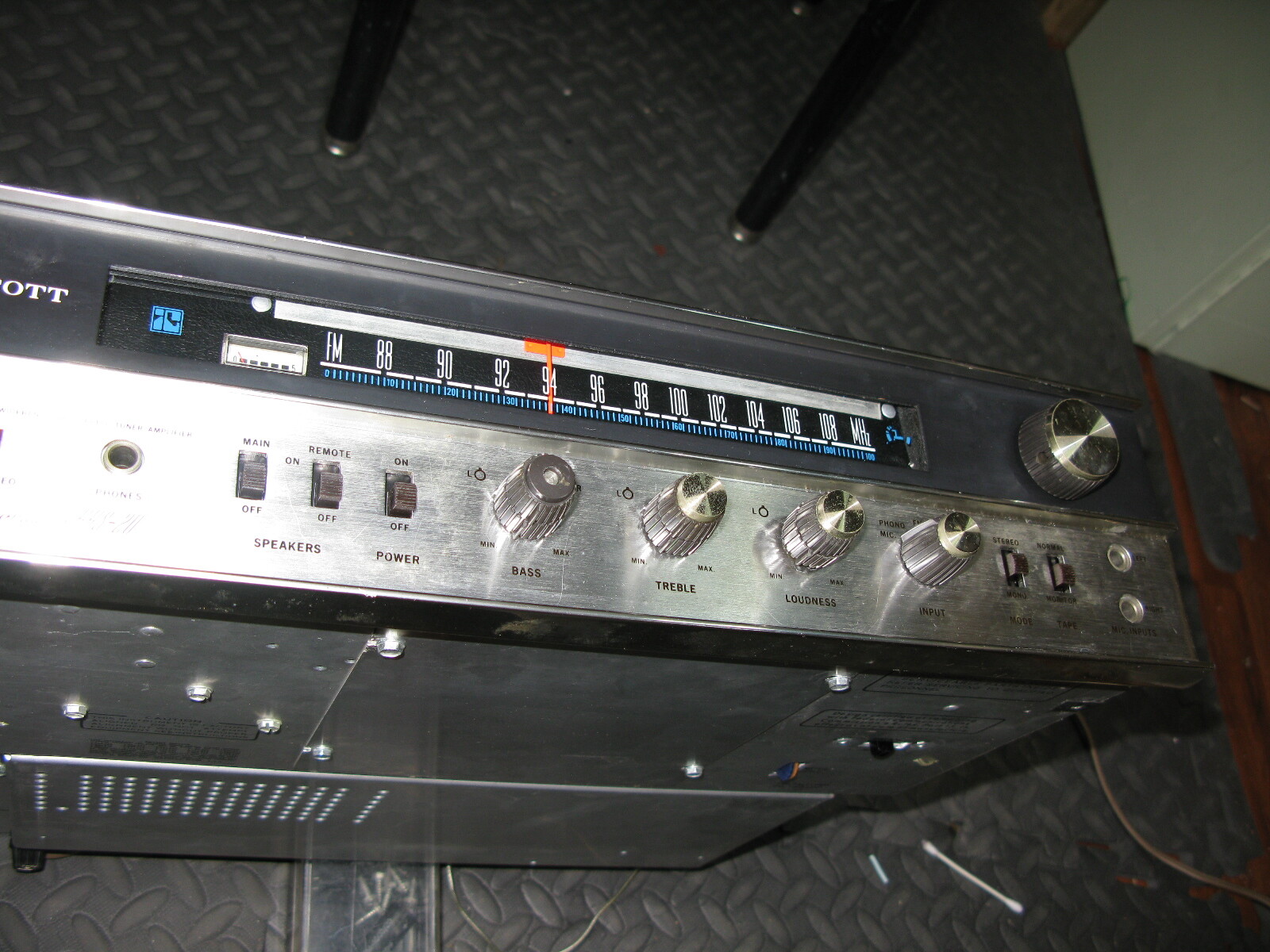 Vintage HH Scott Stereomaster HHS-20 FM Stereo Receiver Not working