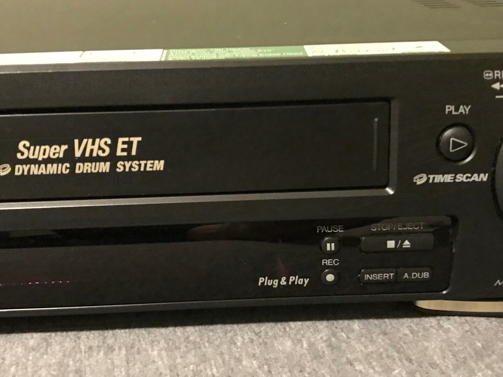 JVC SUPER VHS HR-S4500U VCR DECK S-VHS SVHS ET NO REMOTE TESTED WORKS GREAT!