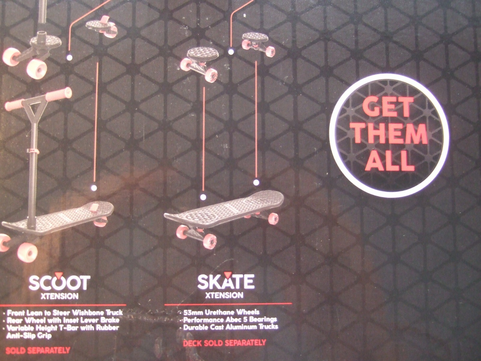 Morf Board Skateboard Red Color Lock and Release Xtension New Sealed