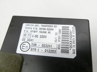 Toyota Auris E15 06-10 VVTi 1,3 74KW Wegfahrsperre ECU Steuergerät Toyota Auris E15 06-10 22.07.2009 89780-02040... Vorschau 2