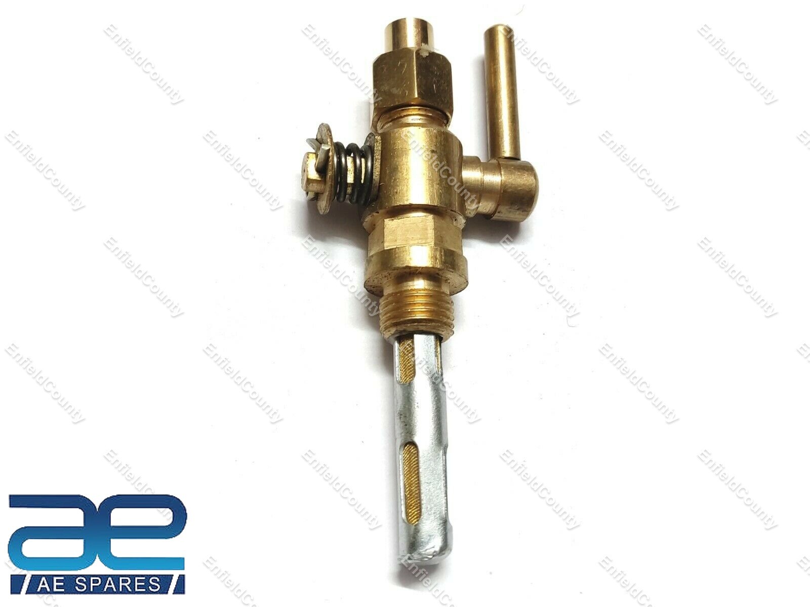 For Norton Triumph BSA Fuel Petrol Gas Tank Tap Petcock 1/4'' Brass 