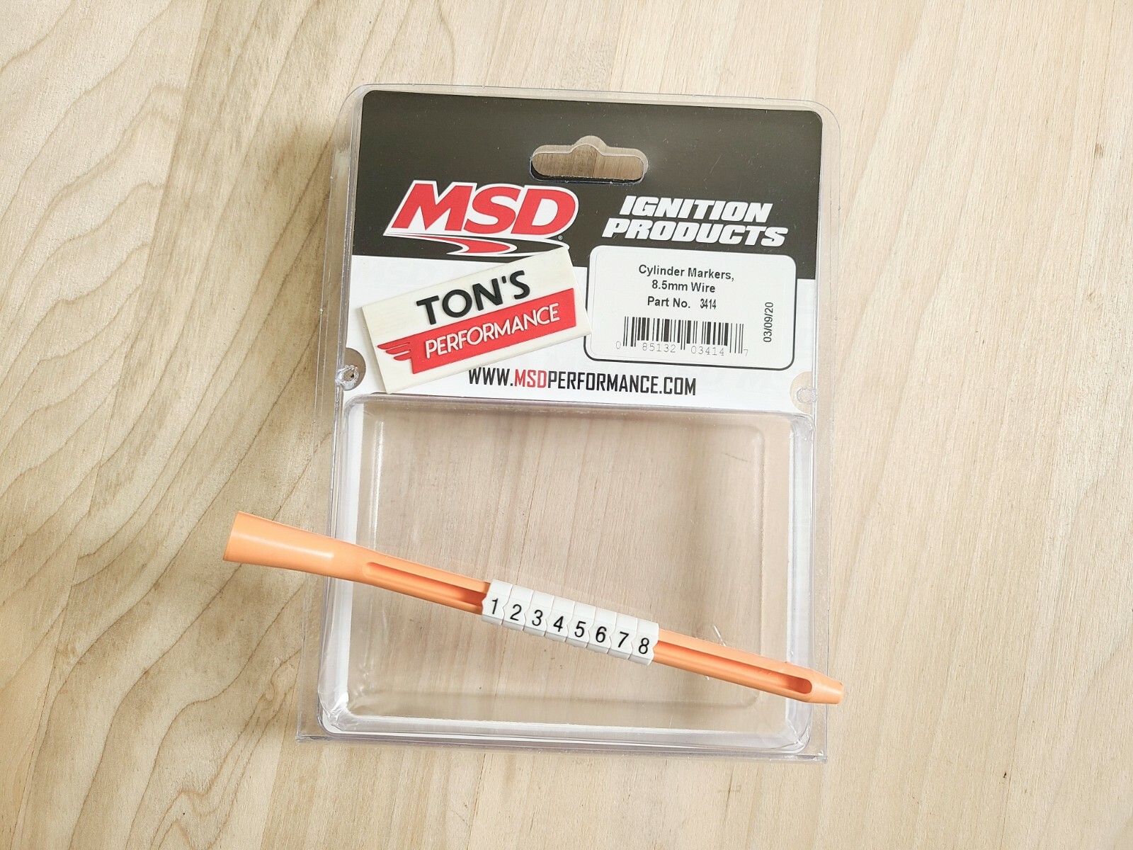 MSD 8.5mm Spark Plug Wire Cylinder Markers MSD 8.5mm Spark Plug Wire Cylinder Markers