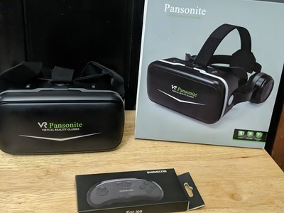 Pansonite Vr Headset with Remote Controller[New Version], 3D Glasses Virtual