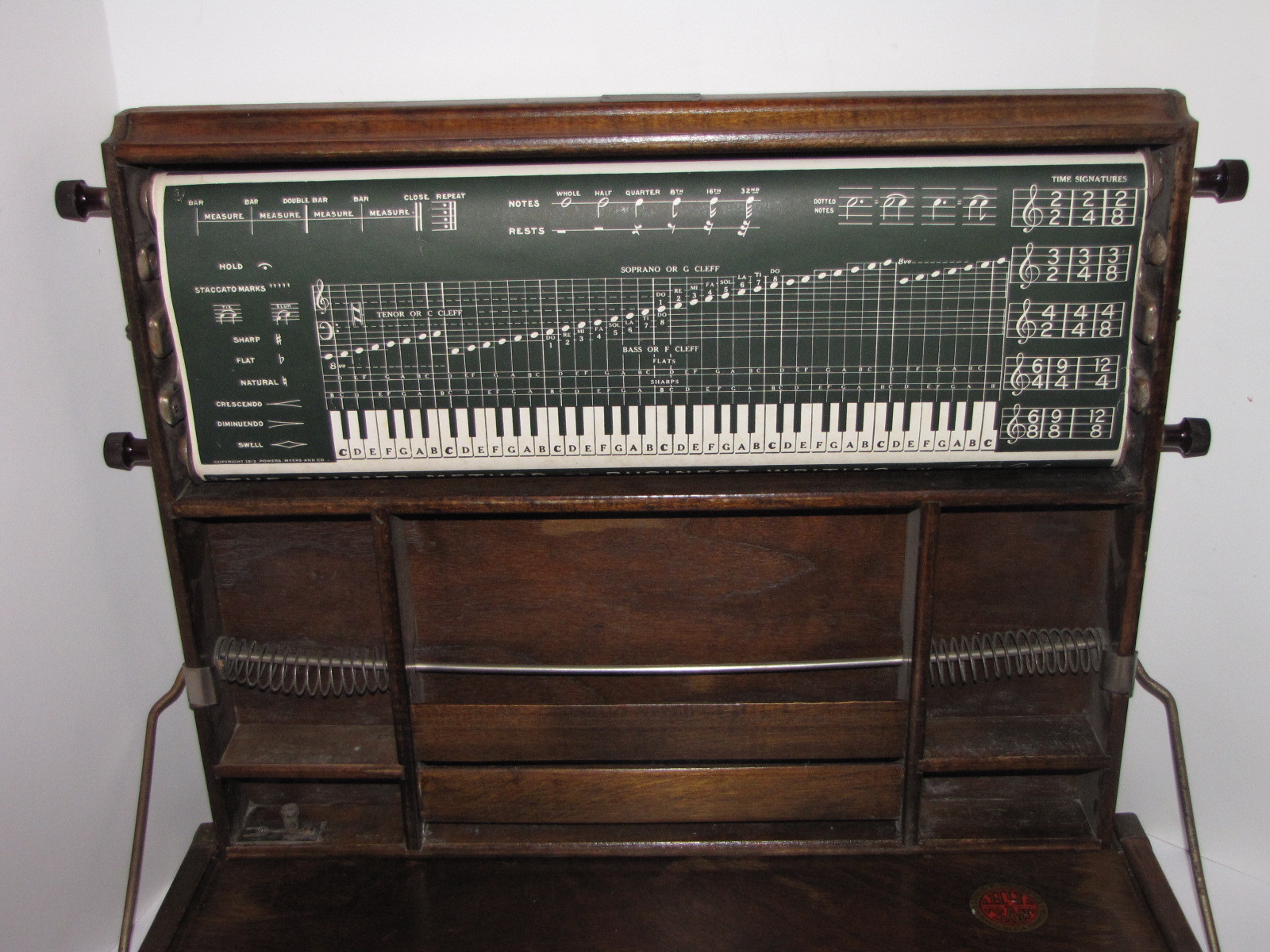 ANTIQUE CHAUTAUQUA INDUSTRIAL ART DESK LEWIS MYERS LEARNING TEACHING SCHOOL