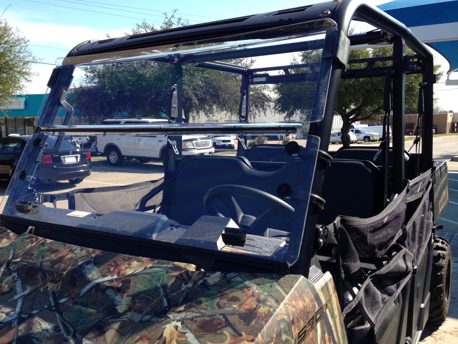 Polaris Ranger 500 Mid Size 3/16 Polycarbonate Fold Down Windshield