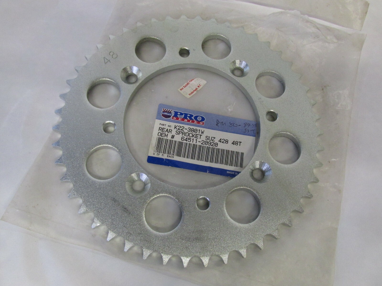 Sshopping 83-99 SUZUKI RM80 RM80REAR ALUMINUM 48T SPROCKET 64511-20920