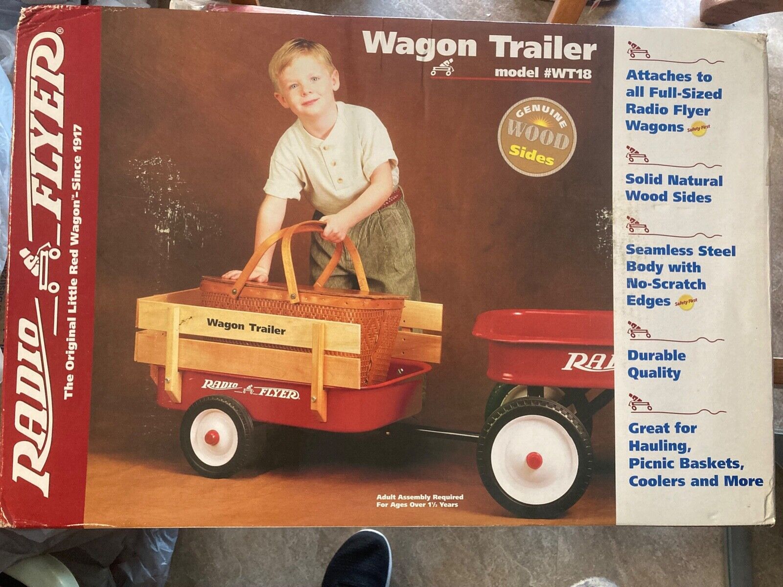 Rare* Vintage Radio Flyer Wagon Trailer *New in Box*, Model Rare* Vintage Radio Flyer Wagon Trailer *New in Box*, Model