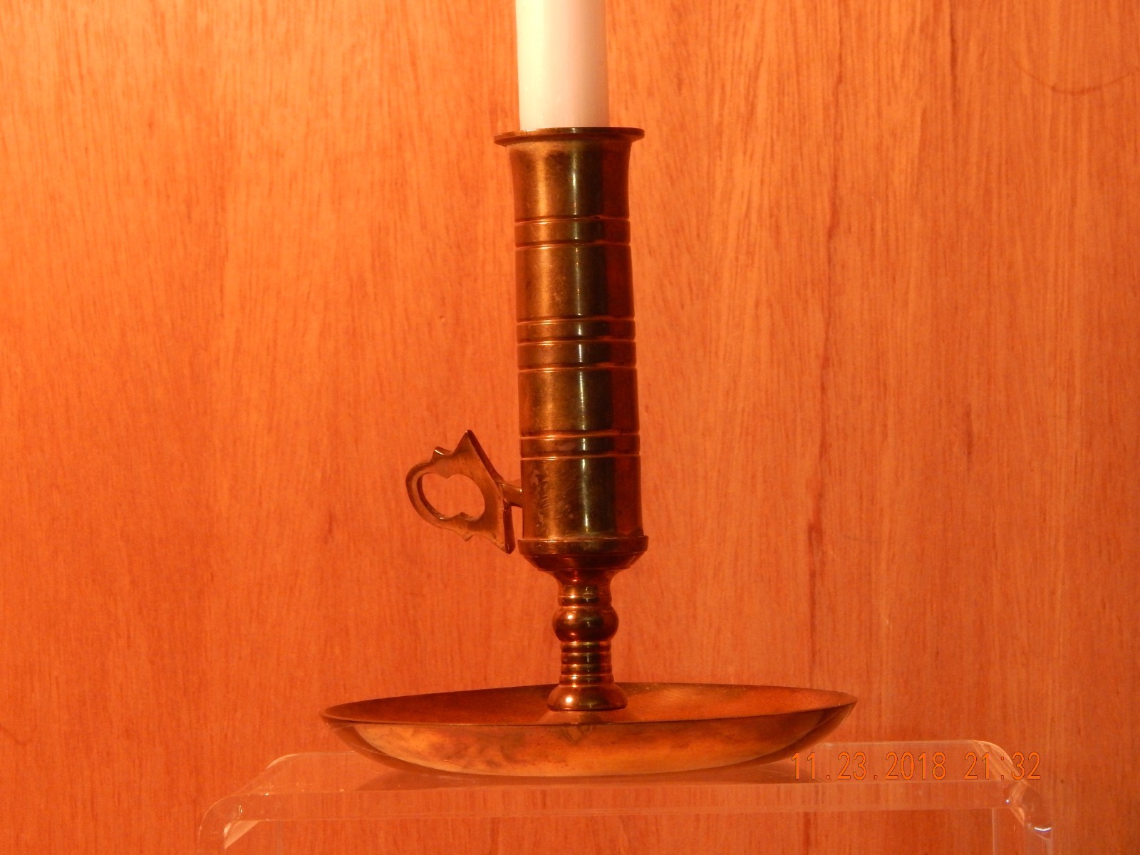 Vintage Brass Candle Holder with Moving Candle Height 5