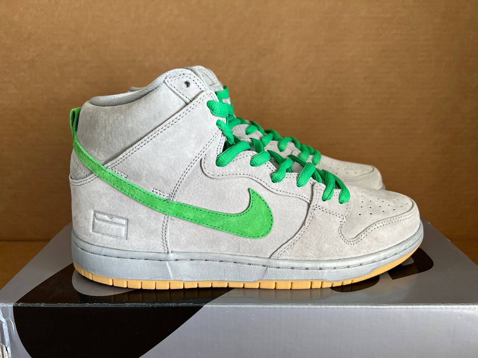 Men's Size 10.5 NEW Nike SB Dunk High Silver Box 2016 - RARE