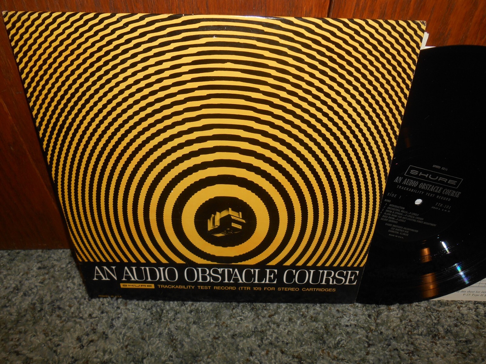 An Audio Obstacle Course Trackability Test Record Shure TTR 101 LP