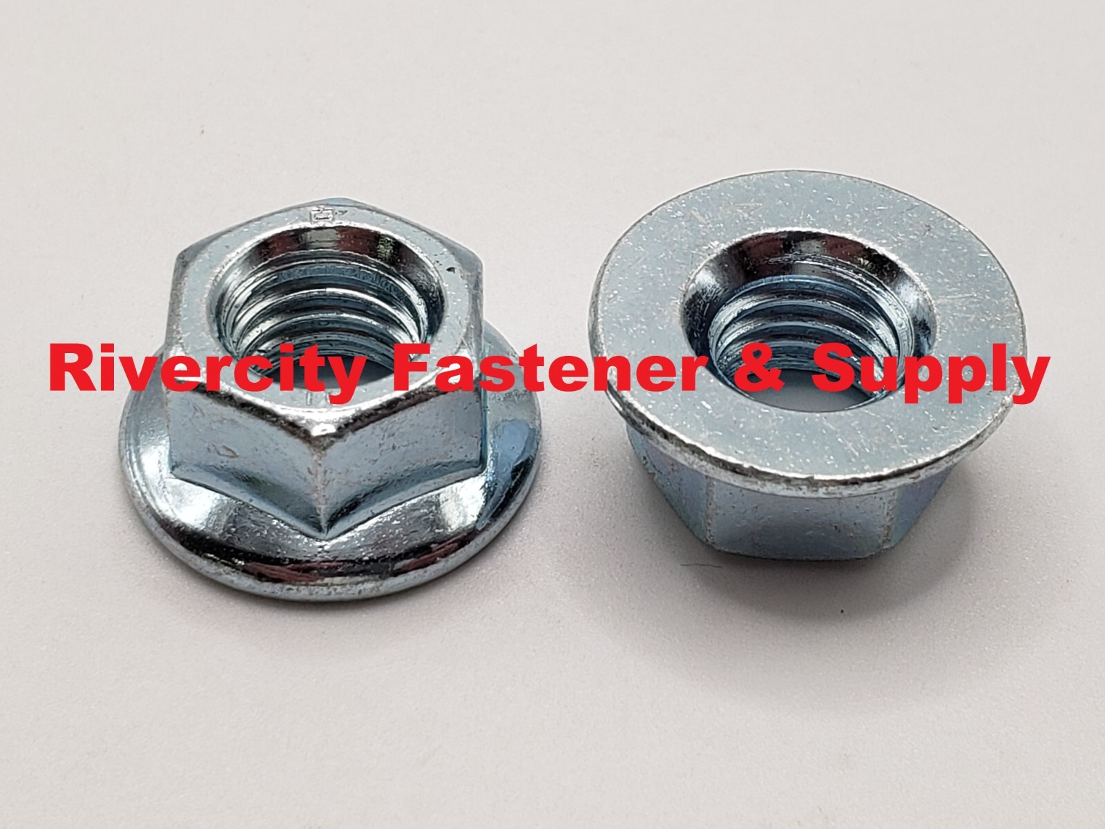 10) M10-1.5 Steel Flange Spin Wiz Nuts Zinc 10.9 10mm x 1.5
