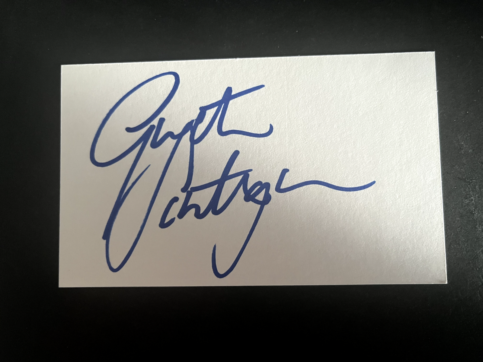GARETH SOUTHGATE - FORMER ENGLAND FOOTBALLER & MANAGER -  SIGNED WHITE CARD