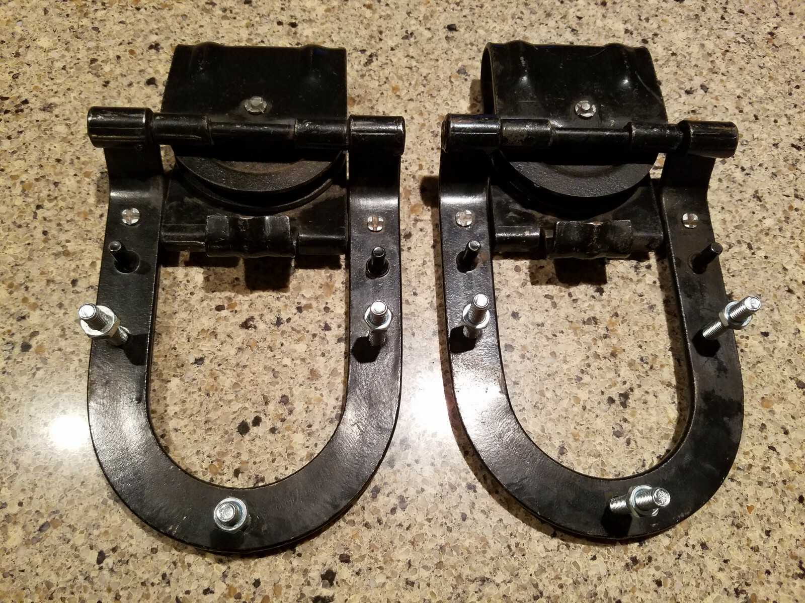 Vintage Barn Door Rollers Flexible Hanger Big 4 National Mfg Co PAIR Hardware