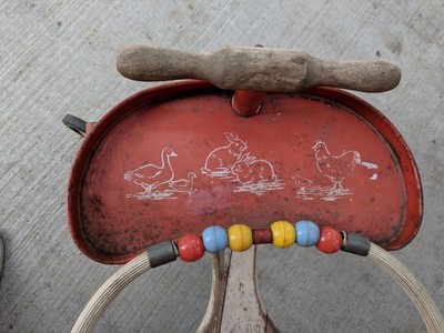 Vintage Oak Hill Kiddie Walker Red Stroller - Rare