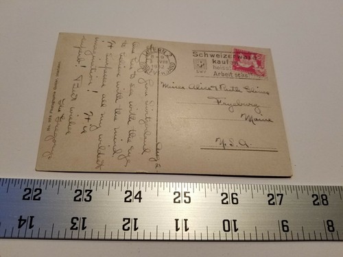 Home Treasure Interlaken Mondi und Jungfrau Postcard Switzerland Postal Card