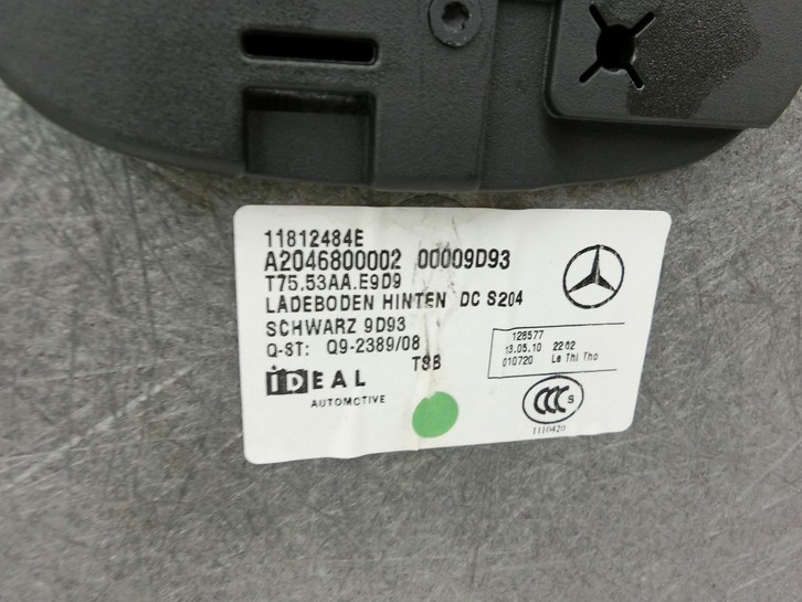Mercedes S204 C180 09-14 Kombi Kofferraummatte Kofferraum Einlegeboden Mercedes S204 C180 09-14 01.06.2010... Bild 5