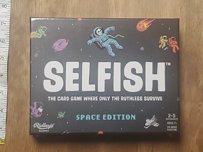 Selfish Space Edition Card Game Ridley s Games 7494 NEW Factory Sealed