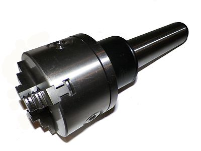 4'' 3 Jaw Self Centering Lathe Chuck MT4 Shank (ROTATING Triple Ball Bearing)