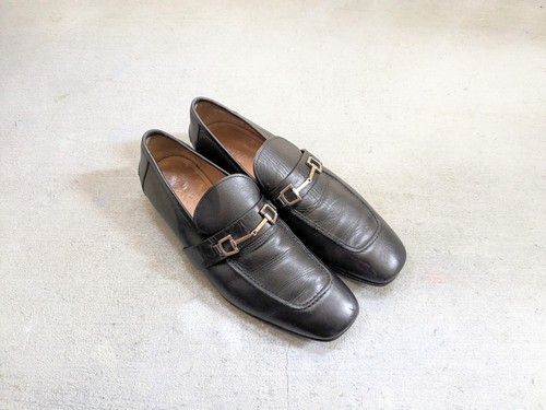 Gucci Horsebit Loafers Black Men 9.5 Leather Dress Shoes Tom  display picture 3