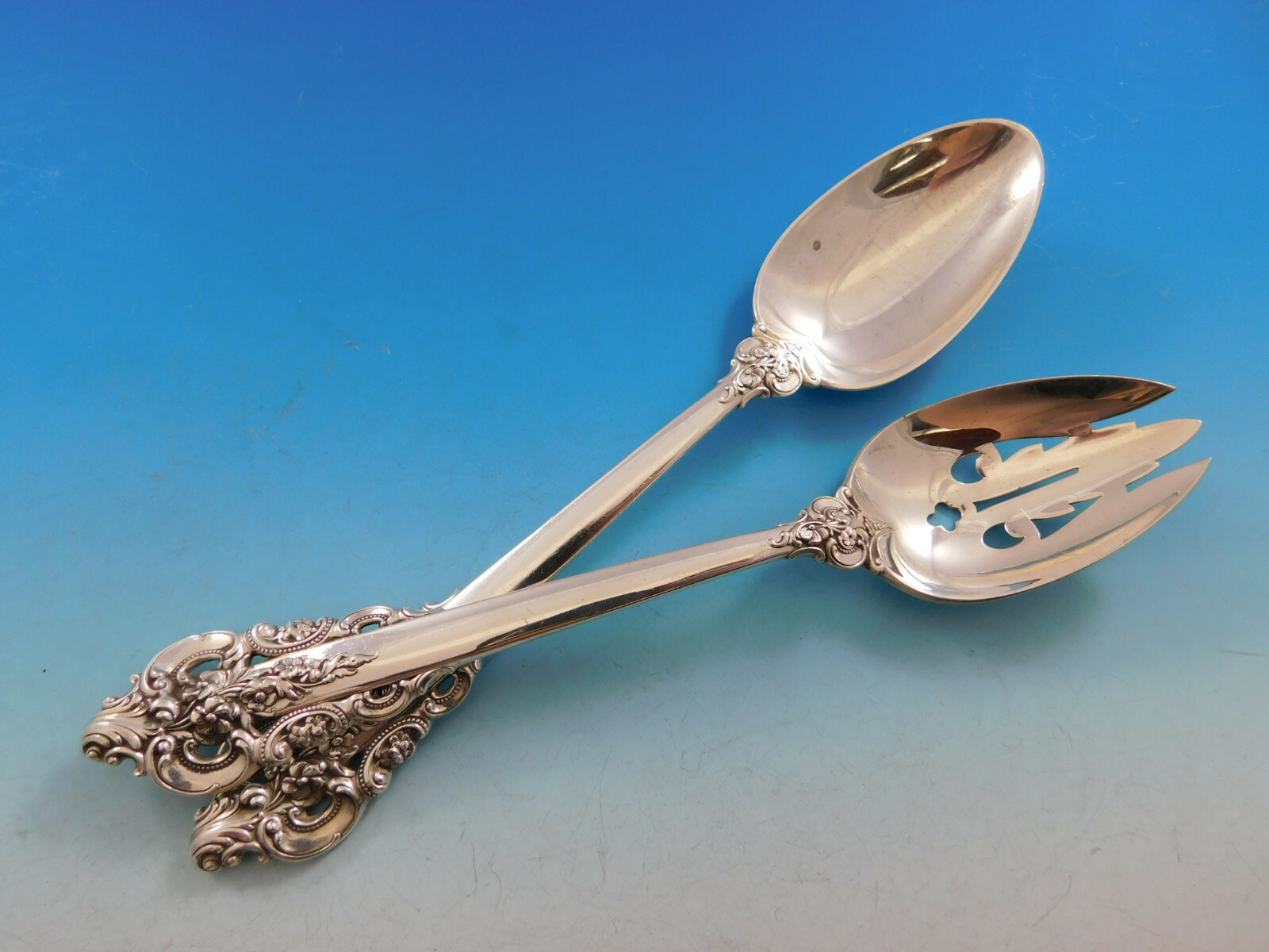 Grande Baroque by Wallace Sterling Silver Flatware Set 12 Service 76