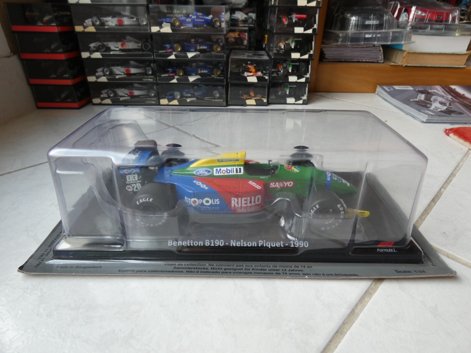 ベネトン B190 NELSON PIQUET 1/24 Benetton B190 Nelson Piquet #20 1990 1/24 Altaya F1 Formula