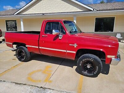 1985 Chevrolet K10 Pickup Red 4WD Automatic