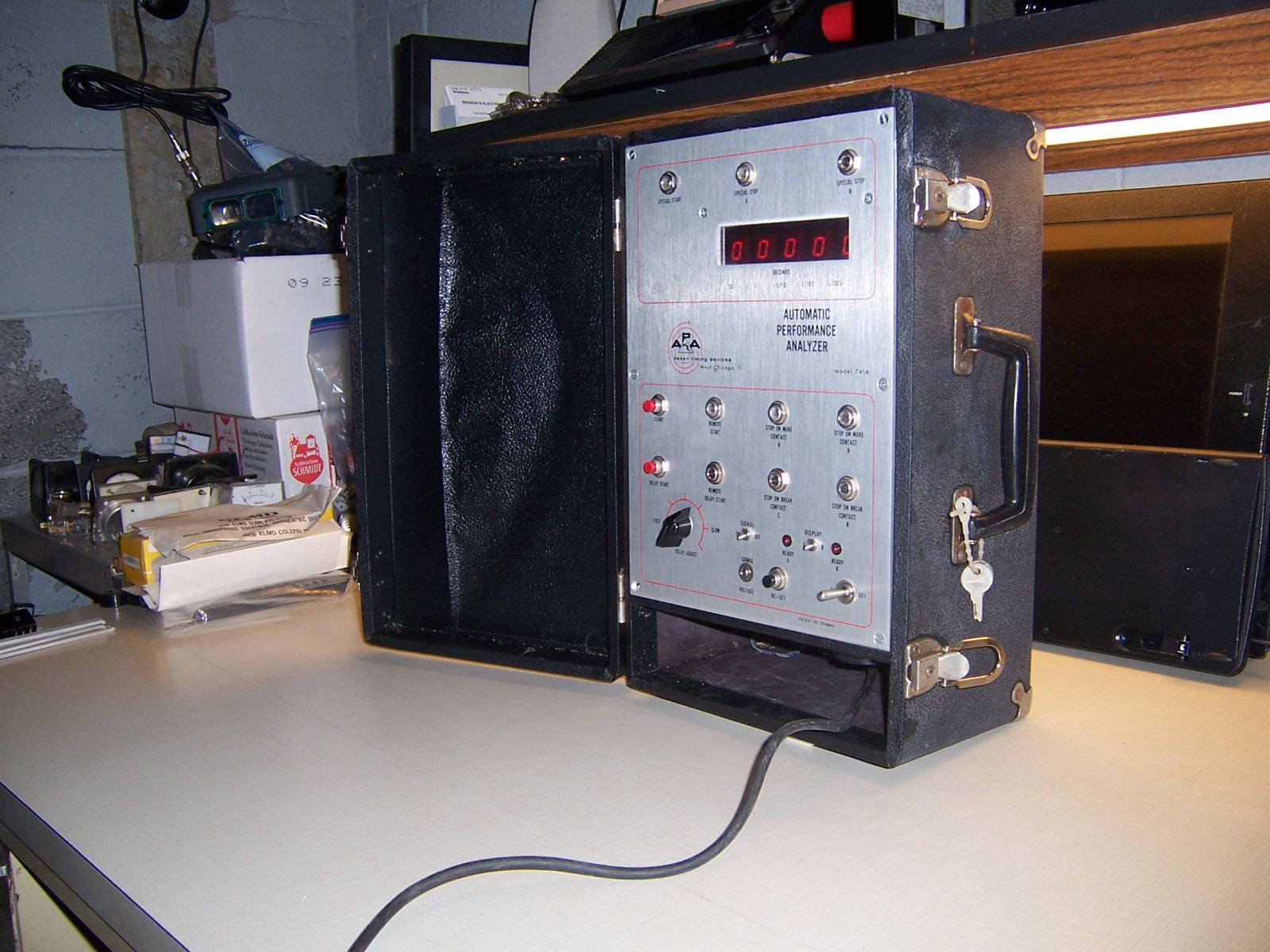 APA Dekan Timing Devices Automatic Performance Analyzer model 741A, Vintage!