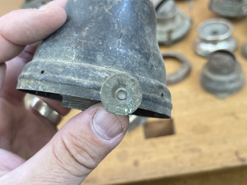 Large Lot of Vintage / Antique Oil Lamp Parts Burners Rings For Parts or Resto 5