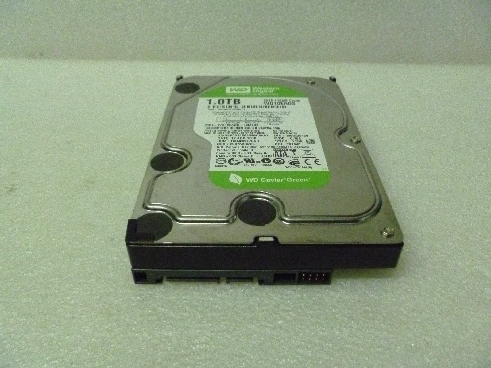 WD10EADS-00M2B0ウェスタンデジタルキャビア1tb7200rpm Western Digital WD10EADS-00M2B0 - 1TB 7.2K RPM SATA 3.5