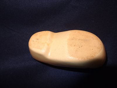 SMALL TAN & FLORAL COLLECTIBLE DUTCH SHOE **ESTATE SALE**