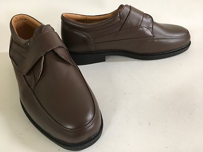 AMBASSADOR Brown Espresso Leather Comfort LOAFERS 9D