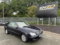 2007 07 REG MERCEDES CLK 200K ELEGANCE AUTOMATIC BLUE 1.8 PETROL EURO 4 ULEZ