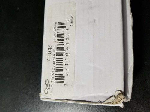 C2G Cables To Go Hdmi Pass Through Decora Style Wall Plate Gang Audio Single Usb